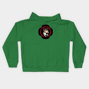 Panda Smashin' Burritos By Abby Anime(c)(Blk) Kids Hoodie